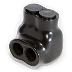 NSI Industries Polaris Black IT-4 Insulated Multi-Tap Connector- 2-Port Single-Sided Entry for 4-14 AWG Wire Range - Dry Locations - Dual-rated cooper and/or aluminum - 1.18-inch width, 1.38-inch height, 1.12-inch length - Hex size 1/8-inch - 12 Pack