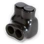 NSI Industries Polaris Black IT-4 Insulated Multi-Tap Connector- 2-Port Single-Sided Entry for 4-14 AWG Wire Range - Dry Locations - Dual-rated cooper and/or aluminum - 1.18-inch width, 1.38-inch height, 1.12-inch length - Hex size 1/8-inch - 12 Pack