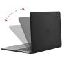 MOSISO Compatible with MacBook Pro 13 inch Case 2016-2020 Release A2338 M1 A2289 A2251 A2159 A1989 A1706 A1708, Plastic Hard Shell Case&Keyboard Cover Skin&Screen Protector&Storage Bag, Black