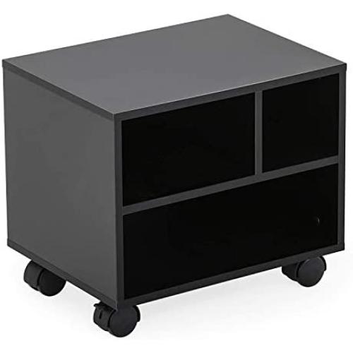 FITUEYES Mobile Under Desk Printer Machine Stand Work Cart with Wheels PS304003WB