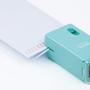 Mini Electric Shredder Portable Paper Shredder,Compact 3 in 1 Shredder,Security Stamp for Personal Identity,Electric Letter Opener,Home Office Desktop Stationery(White)