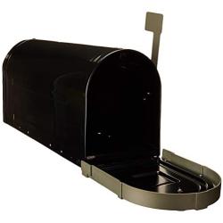 Gibraltar Mailboxes BM16BSN1 Brunswick Rural Mailbox, Large, Black and Satin Nickel