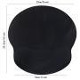 Mouse Pads for Computers Ergonomic Memory Foam Nonslip Plain Black Wrist Support--Lightweight Rest Mousepad for Office,Gaming,Computer, Laptop & Mac,Pain Relief,at Home Or Work (Plain Black)