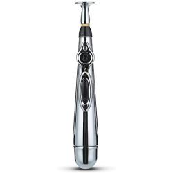 Pili-Paradise Acupuncture Pen W - 912 Electronic Massage Pen Energy Pen Relief Pain Tools with Gua Sha Scraping Massage Tool