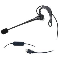 Discover D713U On-The-Ear Wired USB Headset for Softphone Calls and Video Conferencing | Compatible with Zoom, Skype, GoToMeeting, Cisco, Avaya, RingCentral, Jive and More
