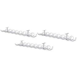 IKEA - SIGNUM Cable management, horizontal, silver color (FBA) 3-Pack