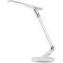 LED Desk Lamp,JUKSTG Eye-Caring Table Lamp,Adjustable Desk Light,Home Office Lamps with USB Charging Port,7 Brightness Levels 4 Lighting Modes,Blue Light Filter,Touch Control,14W Reading Lamp,Silver