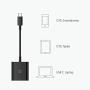 nonda USB C to SD Card Reader, SD/MicroSD to USB C Card Reader Adapter [Thunderbolt 3] Compatible with iPad Pro 2020, MacBook Pro 2019, MacBook Air 2020, Galaxy S10/S9, Surface Book 2 and More, Black
