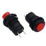 Twidec/Each 5 12mm SPST Self-Locking Latching Push Button Switch 3 Color + 5Pcs 2 Position 2 Pins ON-Off SPST Mini Toggle Switch L-DS-427-3C-101