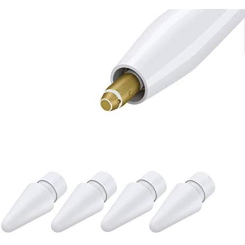 Replacement Tips Compatible with Apple Pencil 2 Gen iPad Pro Pencil, Logitech Crayon Digital Pencil - Apple Pencil iPencil Nib for iPad Apple Pencil 1 st/Pencil 2 Gen White 4 Pack
