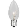Novelty Lights 25 Pack C9 Outdoor Christmas Replacement Bulbs, Clear, E17/C9 Intermediate Base, 7 Watt…