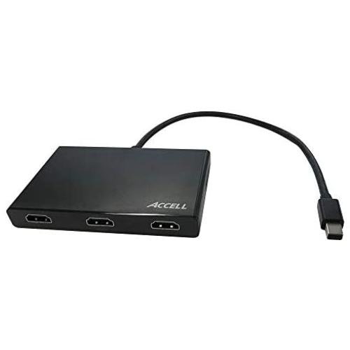 Accell mDP-3HDMI Multi Monitor Splitter - Mini DisplayPort 1.2 Multi-Stream Transport (MST) Hub - 1x Mini DisplayPort connector, 3x HDMI 1.4a outputs