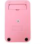 Monique 12 Digit Display Solar Dual Power Calculator Mini Portable Hand-held Calculator Pink