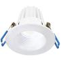 Lightolier (Pack of 6) 3'' 8W Round 3000K, 90CRI, White Recessed Mini Downlight, Easy to Use and Install, Save Time and Energy, Reduced Glare