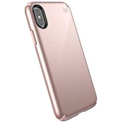Speck Products Presidio Metallic iPhone Xs/iPhone X Case, Rose Gold Metallic/Dahlia Peach
