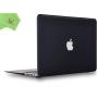 UESWILL Smooth Matte Hard Shell Case Cover Compatible with MacBook Air 11 inch (Model A1370 / A1465) + Microfibre Cleaning Cloth, Black