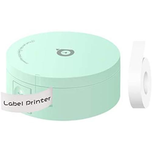 SQWAN Mini Label Printer, Wireless BT Portable Label Maker, Pocket Thermal Label Printer, Compatible with Android & iOS System, for Office School Home (Green)