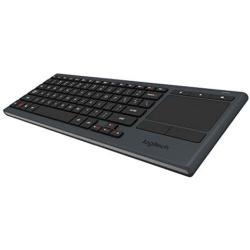 Logitech K830 Illuminated Living-Room Keyboard with Built-in Touchpad – Easy-access Media Keys and Shortcut Keys for Windows or Android
