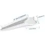 Lightdot 4 Foot Flush Mount LED Shop Vapor Light Fixture with 5 ft Plug, Water and dust Proof , 50W (50W Eqv 200W ) 5500Lm 5000K for Garage Workshop Basement (4 Pack ETL) Lightdot 4 Foot Flush Mount LED Shop Vapor Light Fixture with 5 ft Plug, Water and dust Proof , 50W (50W Eqv 200W ) 5500Lm 5000K for Garage Workshop Basement (4 Pack ETL)