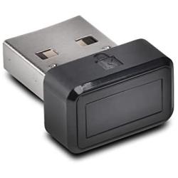 Kensington VeriMark USB Fingerprint Key Reader - Windows Hello, FIDO U2F, Anti-Spoofing (K67977WW),Black