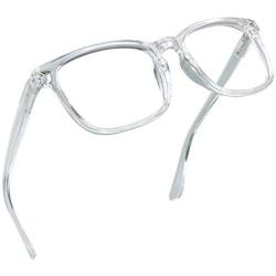 LifeArt Blue Light Blocking Glasses, Anti Eyestrain, Computer Reading Glasses, Gaming Glasses, TV Glasses for Women Men, Anti UV, Anti Glare (Clear, 2.75 Magnification)