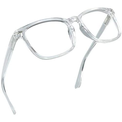LifeArt Blue Light Blocking Glasses, Anti Eyestrain, Computer Reading Glasses, Gaming Glasses, TV Glasses for Women Men, Anti UV, Anti Glare (Clear, 2.75 Magnification)