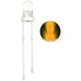 Waycreat 100PCS 3mm Yellow LED Diode Lights Clear Emitting LEDs for High Intensity Super Bright Lighting Bulb Lamps Electronics Components Lamp Diodes