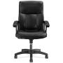 HON HVL151.SB11 Leather Executive Chair - High-Back Computer Chair for Office Desk, Black (VL151)