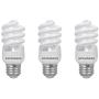 SYLVANIA CFL T2 Twist Light Bulb, 60W Equivalent, Efficient 13W, E26 Medium Base, 6500K Daylight, 3 pack