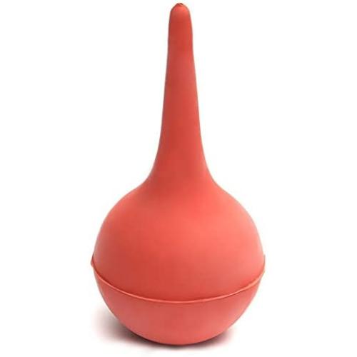 Pink Laboratory Tool Rubber Suction Ear Washing Syringe Squeeze Bulb 1Pc (90 mL)