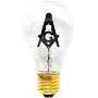 Mandala Crafts E27 3W Freemason Masonic Square and Compasses Emblem Symbol Altar Decor Lodge Light Bulb (Standard Base, 2 Bulbs)