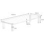Acrylic Monitor Stand Riser Holder, Screen and Laptop Stand for Desk Perfect for a TV or PC Computer Monitor, Office Desk Shelf, Clear 20x7.5 Inches