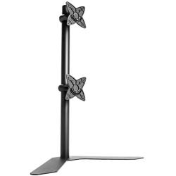 VIVO Dual Freestanding LCD Monitor Desk Stand, Holds 2 Vertically Stacked Screens up to 27 inches (STAND-V002H)