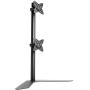 VIVO Dual Freestanding LCD Monitor Desk Stand, Holds 2 Vertically Stacked Screens up to 27 inches (STAND-V002H)