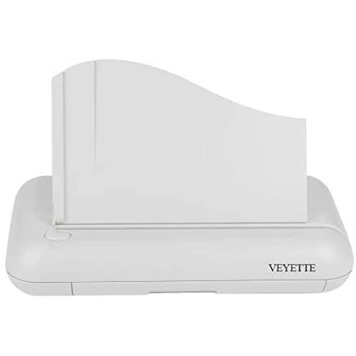 Electric 3 Hole Paper Punch, VEYETTE Heavy Duty Commercial Hole Puncher with Adapter for Office School Studio, 30 Sheet Capacity,Color Gray