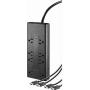 8-Outlet Surge Protector with Two 8’ 4K UltraHD/HDR HDMI Cables - Black