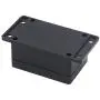 Zulkit Junction Box ABS Plastic Dustproof Waterproof IP65 Universal Electrical Boxes Project Enclosure with Fixed Ear Black 3.94 x 2.68 x 1.97 inch (100 x 68 x 50 mm)(Pack of 2)