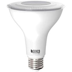 Sunco Lighting PAR30 LED Bulb, Dusk-to-Dawn Photocell Sensor, 11W=75W, 5000K Daylight, 850 LM, Waterproof, Auto On/Off Outdoor Security Spotlight - UL