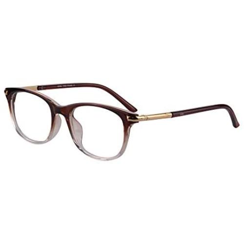 MEDOLONG Womens Asymptotic Multifocal Glasses Horn Rimmed Readers Progressive Multifocus Computer Reading Glasses-RG17