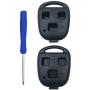 Replacement Keyless Entry Remote Control Key Case Fit for Lexus ES GS GX IS LS LX RX SC Key Fob Cover Case Without Blade(2PCS)