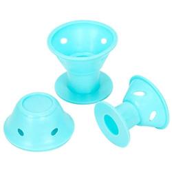 Emoly 40 Pcs Magic Silicone Hair Rollers - Include 20pcs Large Silicone Curlers and 20pcs Small Silicone Curlers，Styling Tool Professional Accessories（Blue）
