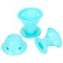 Emoly 40 Pcs Magic Silicone Hair Rollers - Include 20pcs Large Silicone Curlers and 20pcs Small Silicone Curlers，Styling Tool Professional Accessories（Blue）