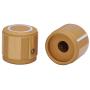 Taiss/ 2pcs Golden color Aluminum Rotary Electronic Control Potentiometer Knob For 6 mm Diameter Shaft, Volume Control Knob, Audio knob, Guitar Knob，Switch Knob, 19mm dia. x 17mm height Knob-1