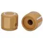 Taiss/ 2pcs Golden color Aluminum Rotary Electronic Control Potentiometer Knob For 6 mm Diameter Shaft, Volume Control Knob, Audio knob, Guitar Knob，Switch Knob, 19mm dia. x 17mm height Knob-1