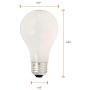 SYLVANIA Halogen Lamp Double Life / Dimmable Light Bulb A19 / Energy-Saving Replacement for 60W Incandescent / Medium Base E26 / 43 Watt / 2750K – Soft White, 4 Pack