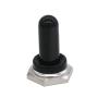 mxuteuk 5pcs Black 12mm Rubber Rocker Toggle Switch Knob Hat Waterproof Boot Cover Cap Ten-MZ-BK