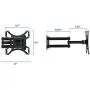 Mount-It! TV Wall Mount Bracket with Full Motion Arm Fits 13-42” Flat Screen TVs VESA 75, 100, 200, 55lb Weight Capacity WITH 15'' EXTENSION Mount-It! TV Wall Mount Bracket with Full Motion Arm Fits 13-42” Flat Screen TVs VESA 75, 100, 200, 55lb Weight Capacity WITH 15'' EXTENSION