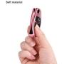 ELOHEI for Audi Key Fob Cover Case,Premium Soft TPU Stripes 360 Degree Full Protection Key Shell Key Case Cover Compatible with Audi A1 A3 Q3 Q7 R8 A6L TT (Pink)