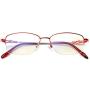 Alsenor Progressive Multifocal Computer Reading Glasses Blue Light Blocking Reader Glasses Frame For Men and Women (Red, 2.0 x)