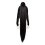 MapofBeauty Cosplay Oblique Bangs Long Gripper Ponytail Ancient Style Hair Wig (Black)